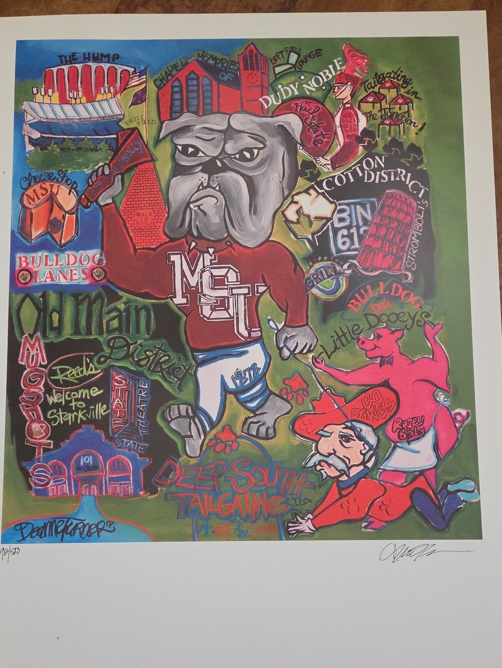 92/500 Signed MSU Poster